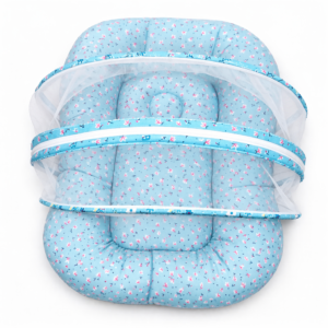 Net Bed - Large | Blue floral print
