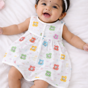 Muslin Front Open Frock