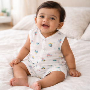 Muslin Jabla + Shorts Set