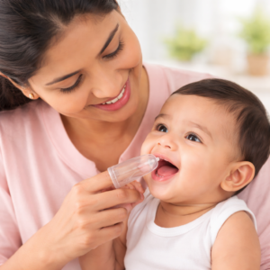 Silicon Baby Tooth Brush | Transparent white