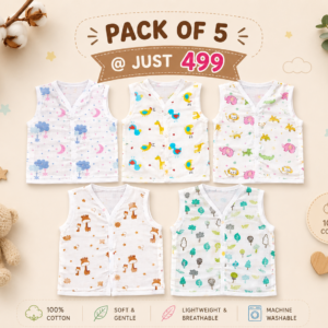Baby Muslin Jabla | pack of 5
