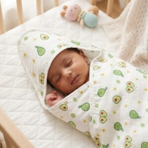 Hooded Towel | Avocado Print