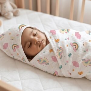 Hooded Towel | Unicorn print