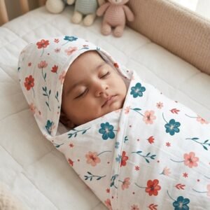 Hooded Towel | Flower print