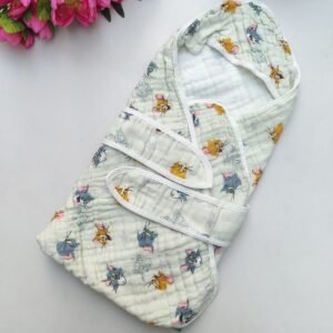 Hooded Wrapper Towel | Tom & Jerry print