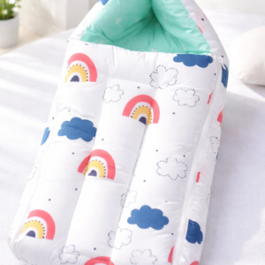 Cotton Carry bed | Rainbow print
