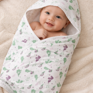 Hooded Towel | Mini Elephant Print