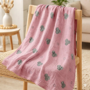 Muslin Crinkled Color Swaddle
