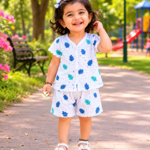 muslin half sleeve set