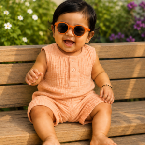 Muslin Crinkled Co-ords Set for Babies – Soft, Breathable & Stylish Everyday Wear 0-12 months