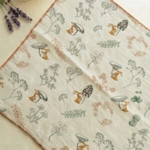 Premium Crinkled Muslin Burp Cloth I Umbrellarabbit I Crafted with Care