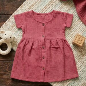 Premium Muslin Cotton Baby Girl Dresses for Comfort