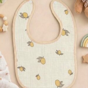 Leak proof muslin Crinkled bibs I SweetMangoes I Made with Soft
