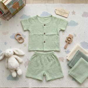 Baby Half Sleeve Cord Set | Little Style, Big Comfort 🤍