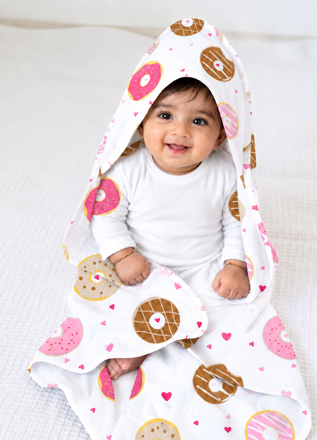 Baby Soft Hood Wrap I Donuts