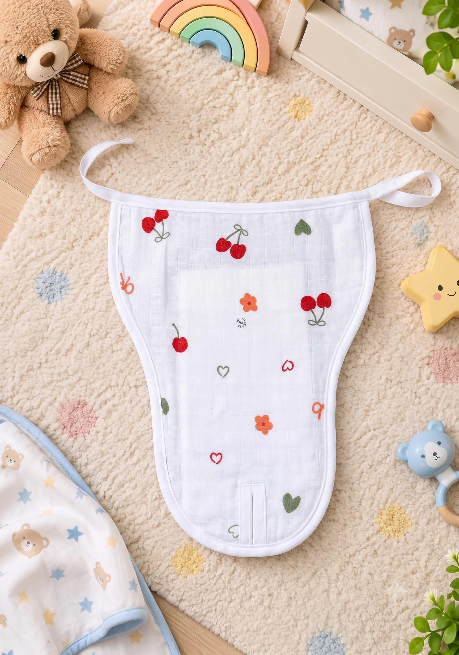 Leak Proof Baby Cloth Nappy I Cheeries