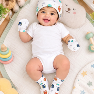 Baby Cap, Mittens & Socks Set I Sweetdreams I Comfortable baby-friendly fit