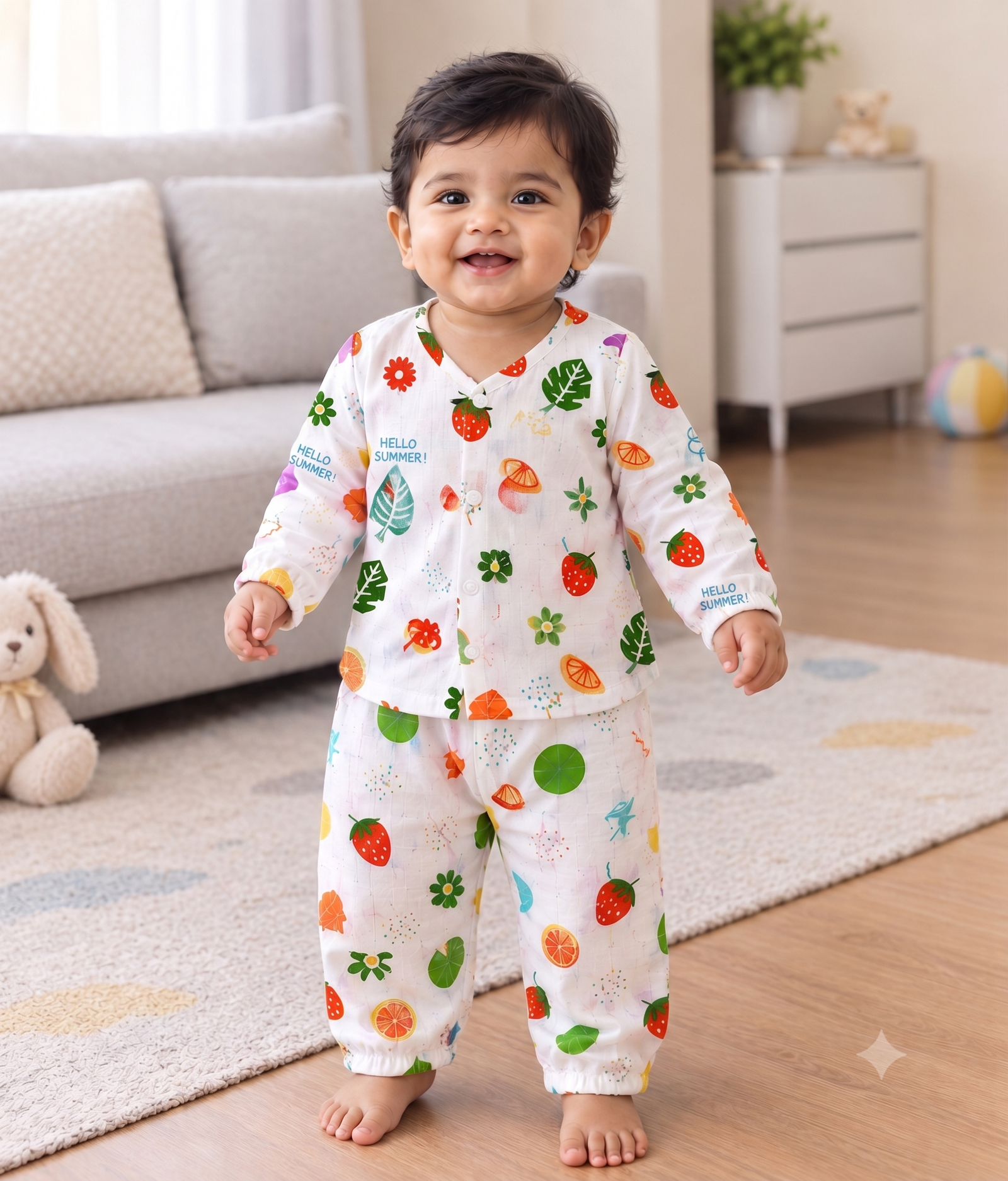 Full Sleeves + Pants Set I Strawberry