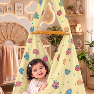 Colour Printed Cartoon & Doodle Cradle Cloth | Fruits