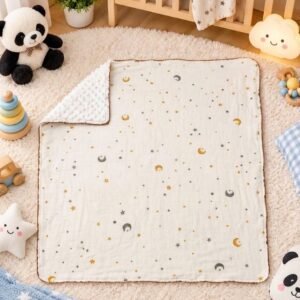 Muslin 6 Layer Bubble Blanket I Lumoon  I Wrap Your Baby in Pure Softness