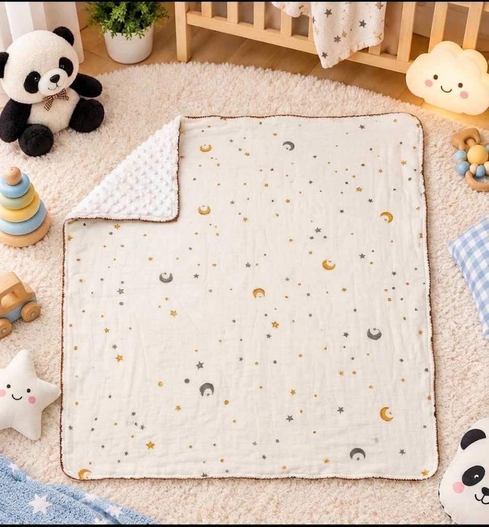 Muslin 6 Layer Bubble Blanket I Lumoon I Wrap Your Baby in Pure Softness