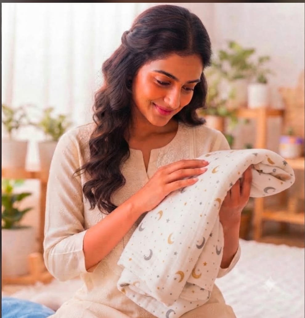 Muslin 6 Layer Bubble Blanket I Lumoon I Wrap Your Baby in Pure Softness - Image 2