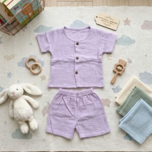 Baby Half Sleeve Cord Set | Little Style, Big Comfort 🤍