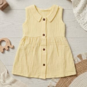 Collar Frock | Sweet Style for Little Ones I Yellow